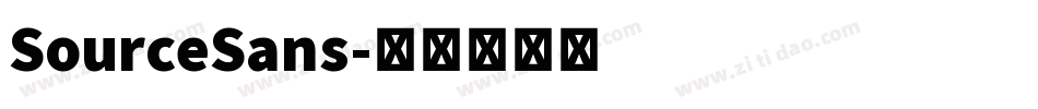 SourceSans字体转换