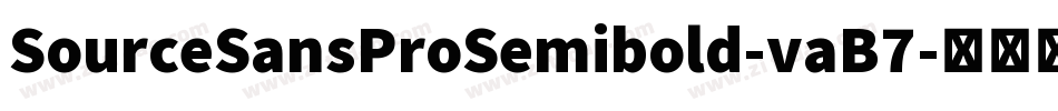 SourceSansProSemibold-vaB7字体转换