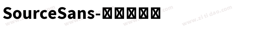 SourceSans字体转换