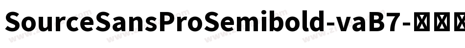 SourceSansProSemibold-vaB7字体转换