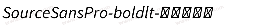 SourceSansPro-boldlt字体转换
