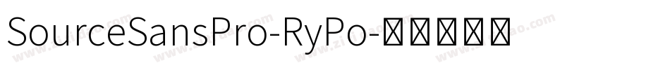 SourceSansPro-RyPo字体转换