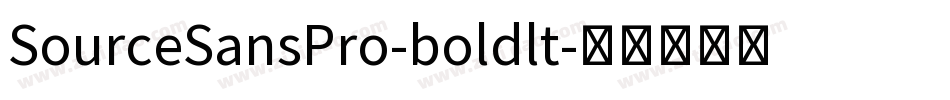SourceSansPro-boldlt字体转换