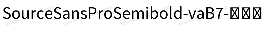 SourceSansProSemibold-vaB7字体转换