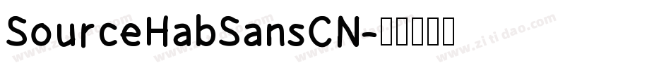 SourceHabSansCN字体转换
