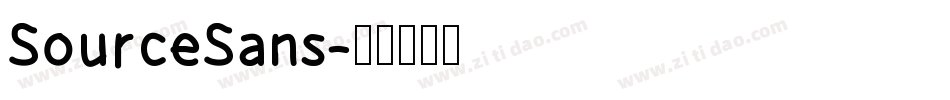SourceSans字体转换