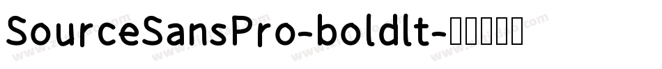 SourceSansPro-boldlt字体转换