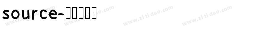 source字体转换