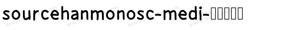 sourcehanmonosc-medi字体转换