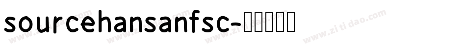 sourcehansanfsc字体转换