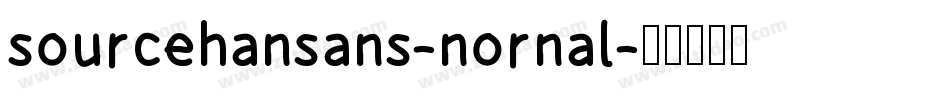 sourcehansans-nornal字体转换