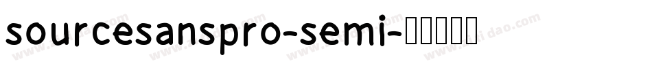sourcesanspro-semi字体转换 sourcesanspro-semi字体转换