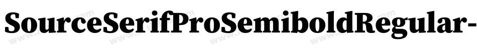 SourceSerifProSemiboldRegular-5xAZ字体转换