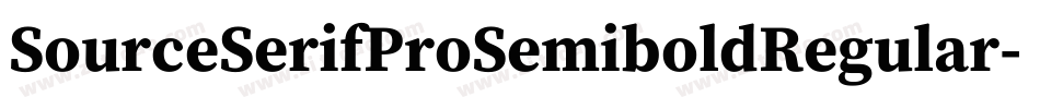 SourceSerifProSemiboldRegular-5xAZ字体转换