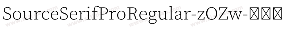 SourceSerifProRegular-zOZw字体转换