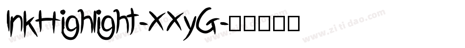 InkHighlight-XXyG字体转换