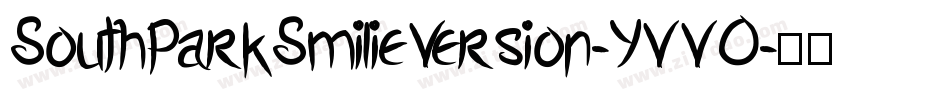SouthParkSmilieVersion-YVVO字体转换