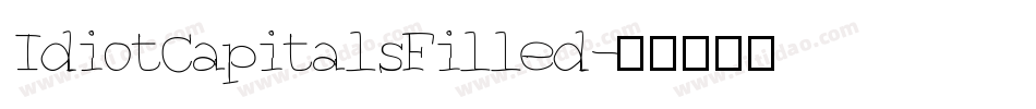 IdiotCapitalsFilled字体转换