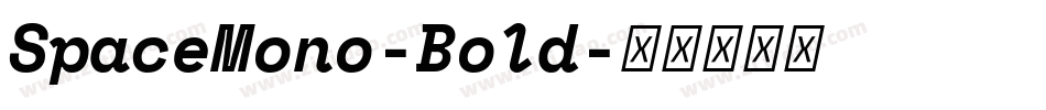 SpaceMono-Bold字体转换