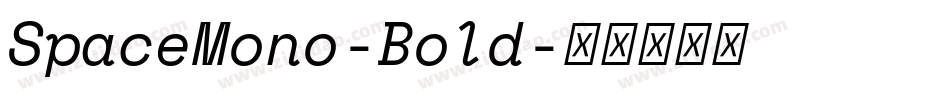 SpaceMono-Bold字体转换