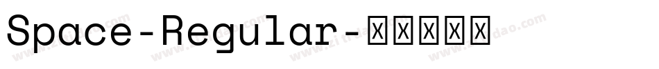 Space-Regular字体转换