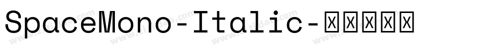 SpaceMono-Italic字体转换