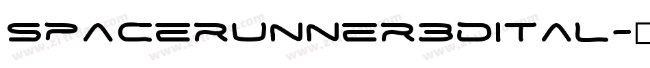 spacerunner3dital字体转换