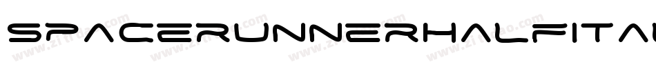 spacerunnerhalfital字体转换