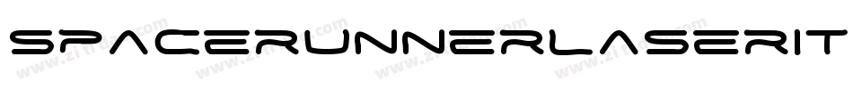 spacerunnerlaserital字体转换