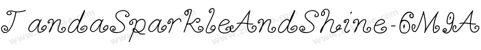 JandaSparkleAndShine-6M9A字体转换