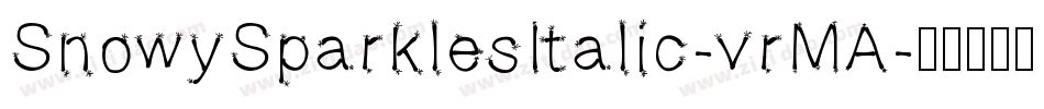 SnowySparklesItalic-vrMA字体转换
