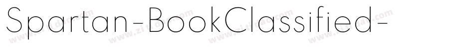 Spartan-BookClassified字体转换