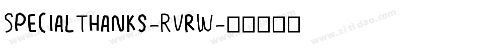 SpecialThanks-RVrW字体转换