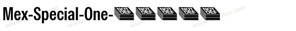 Mex-Special-One字体转换
