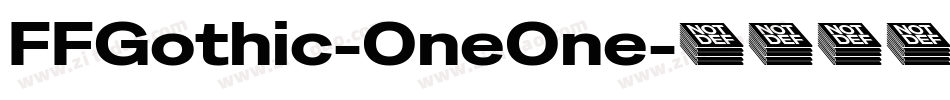 FFGothic-OneOne字体转换