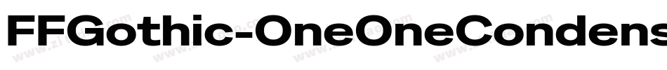 FFGothic-OneOneCondensed字体转换