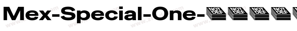 Mex-Special-One字体转换