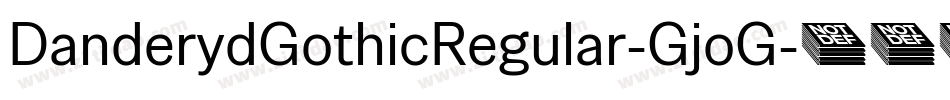 DanderydGothicRegular-GjoG字体转换