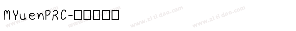 MYuenPRC字体转换