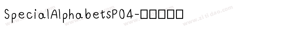 SpecialAlphabetsP04字体转换