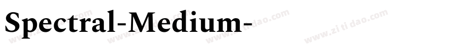 Spectral-Medium字体转换