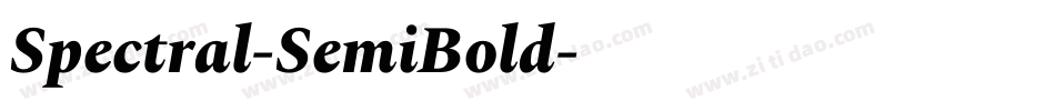 Spectral-SemiBold字体转换