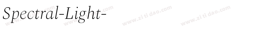 Spectral-Light字体转换 Spectral-Light字体转换