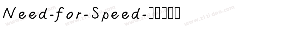 Need-for-Speed字体转换