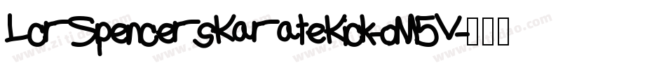 LcrSpencersKarateKick-oM5V字体转换