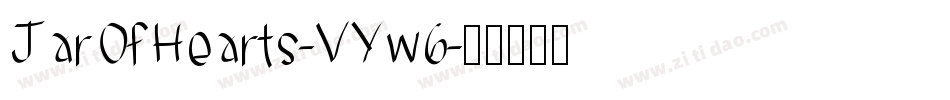 JarOfHearts-VYw6字体转换