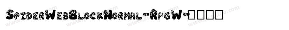 SpiderWebBlockNormal-RpgW字体转换
