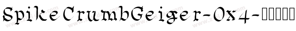 SpikeCrumbGeiger-Ox4字体转换