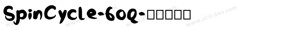 SpinCycle-6oq字体转换