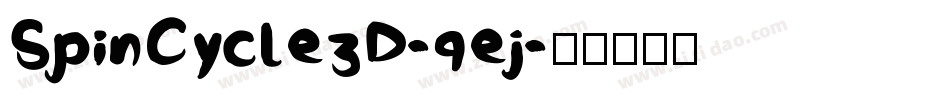SpinCycle3D-9ej字体转换
